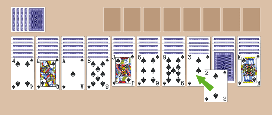 Spider Solitaire: free online card game, play full-screen without